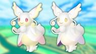 Mega Audino and its shiny variant (Image via The Pokemon Company)
